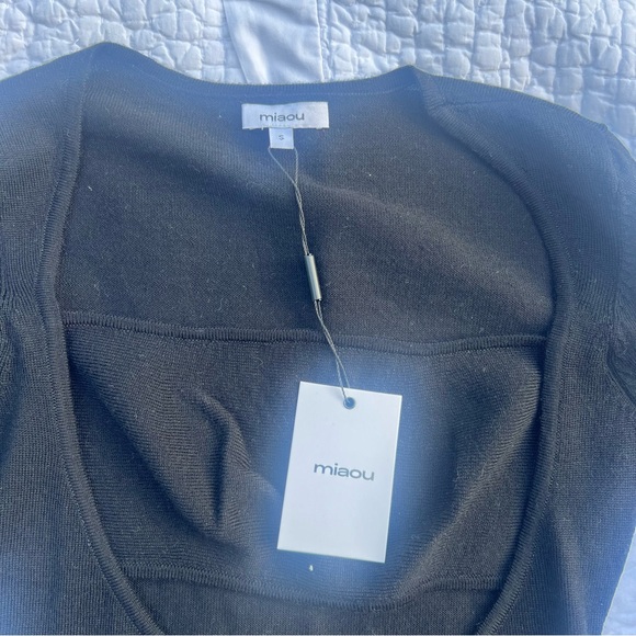 miaou black “Delphine” sweater knit top - Picture 3 of 3